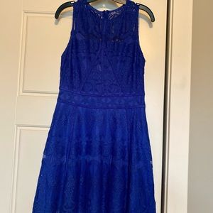 Adelyn Rae knee length A-line style lace dress